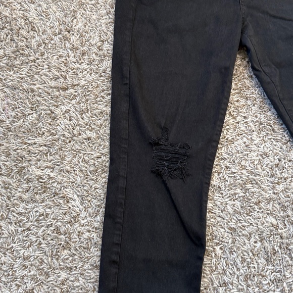 American Eagle Outfitters Skinny Jeans Distressed Black size 10 - Picture 5 of 12